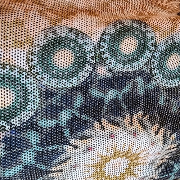 #002 LUISA RICCI Boatneck Geometric Pattern Sweater,Dolman Sleeves,Italy - Picture 7 of 8